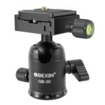 BEIXIN QB-30 Cabezal de bola de metal panorámico de rotación de 360 ​​grados con placa de liberación rápida