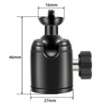 BEXIN K18A Mini rótula de bola de metal panorámica de rotación de 360 grados - Imagen 2