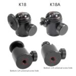 BEXIN K18A Mini rótula de bola de metal panorámica de rotación de 360 grados - Imagen 3