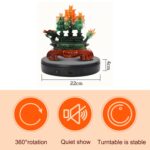 Soporte de mesa giratoria de exhibición eléctrico rotatorio de 22cm, accesorios de Grabación de Vídeo en vivo, plataforma de exhibición de joyería y zapatos, enchufe europeo, 22cm - Imagen 3