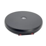 Placa giratoria eléctrica con soporte de exhibición, luz LED de 25cm