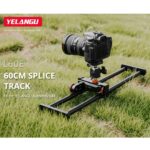 YELANGU YLG0119A Riel deslizante de empalme de 60 cm + hebilla de riel de carro para cámaras SLR/cámaras de vídeo, 60cm Rail Track + Rail Buckle - Imagen 3