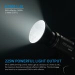 FEELWORLD FL225D Luz de vídeo con fuente puntual de luz diurna de 225 W, control de aplicación Bluetooth, FL225D - Imagen 2