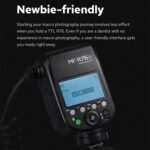 Flash anular macro Godox MF-R76C TTL para Canon - Imagen 5