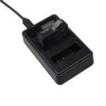 Pantalla LCD Cargador de baterías DUAL con cable USB para la cámara deportiva Xiaoyi 4K, muestra la capacidad de carga (XM47) - Imagen 5