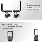 FITTEST FLN-D850 Soporte de placa L de liberación rápida para disparo vertical para Nikon D850, Nikon D850 - Imagen 4