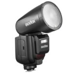Flash de cámara con cabezal redondo de iones de litio TTL Godox V1Pro