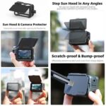 Para DJI Osmo Action 5 Pro / 4 / 3 Sunnylife Estuche protector Marco Adaptador de montaje Carcasa de parasol, For DJI Osmo Action 5 Pro / 4 / 3 - Imagen 4