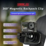 STARTRC Soporte de succión magnético con clip para mochila con rotación de 360 ​​grados, Backpack Clip - Imagen 2