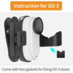 Abrazadera para cámara de acción con clip para mochila con rotación de 360 ​​grados para Insta360 GO3/GO 3S Sunnylife, Rotation Backpack Clip - Imagen 2