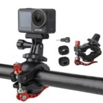 Sunnylife Cámara deportiva Abrazadera universal para bicicleta Rotación 360 Clip de 19-35 mm para DJI Action / Insta360 / GoPro, For DJI Action / Insta360 / GoPro