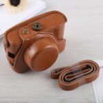 Funda de cuero PU para cámara de cuerpo completo con correa para Fujifilm X100F, For FUJI X100F