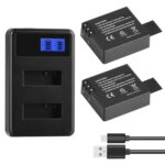 SJCAM SJ7000 / SJ6000 / SJ5000 / SJ4000 Batería Pantalla LCD Cargador de baterías duales, muestra la capacidad de carga, For SJCAM SJ7000