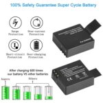 SJCAM SJ7000 / SJ6000 / SJ5000 / SJ4000 Batería Pantalla LCD Cargador de baterías duales, muestra la capacidad de carga, For SJCAM SJ7000 - Imagen 3
