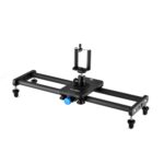 YELANGU L140T-A Riel deslizante de fibra de carbono de 40 cm con abrazadera para teléfono y adaptador de rótula para teléfonos inteligentes, L140T-A - Imagen 2