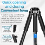 BEXIN RK264 Portable Collapsible Aluminum Alloy Camera Tripod, RK264 - Imagen 5