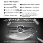BEXIN P294B Portable Travel Outdoor DSLR Camera Aluminum Alloy Monopod Holder, P294B - Imagen 5