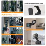 Sunnylife Stretchable Backpack Clip Rotatable Magnetic Mount Action Camera Holder Vlog Mount, For Action Cameras - Imagen 4