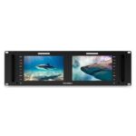 Monitor dual FEELWORLD D71 PLUS-H de 7 pulgadas con montaje en rack de 3RU, 4K, HDMI, 1920 x 1200, IPS, D71 PLUS-H