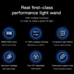 LUXCeO P6 RGB Foto colorida LED Stick Video Light Control de aplicación portátil Luz de relleno LED a todo color, P6 - Imagen 3
