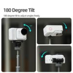Adaptador de liberación rápida magnético Sunnylife para Insta360 GO Ultra, interfaz de 1/4, adaptador de palo selfie con inclinación ajustable de 180°., AD137 For Insta360 GO Ultra - Imagen 3
