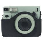Estuche de cuero de cuerpo entero con correa para FUJIFILM Instax WIDE 400