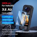 Para Insta360 X4 Air STARTRC 2 unidades de película de vidrio templado HD, For Insta360 X4 Air - Imagen 4