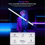 LUXCeO Mood1 Pro, barra LED RGB de 90 cm con efecto de ambiente colorido y ritmo, luz de relleno para vídeo y fotografía, sin trípode. - Imagen 2