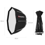 TRIOPO K90 90cm Speedlite Flash Octagon Parabólico Softbox Difusor de montaje Bowens para Speedlite - Imagen 4