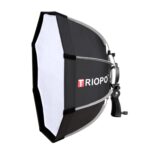 TRIOPO KS90 90cm Domo Speedlite Flash Octagon Difusor de caja de luz parabólico con mango de montaje en soporte para Speedlite