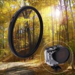 58mm 3 en 1 filtro de lente CPL de círculo redondo con gorra para Gopro Hero7 Black / 6/5