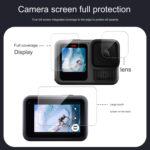 Película de vidrio templado 9H para lente negra y pantalla frontal y trasera de GoPro HERO13 - Imagen 3
