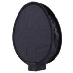 Caja blanda plegable universal con flash de estilo redondo de 30 cm, sin soporte de luz de flash (negro + blanco) - Imagen 4