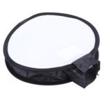 Caja blanda plegable universal con flash de estilo redondo de 30 cm, sin soporte de luz de flash (negro + blanco) - Imagen 5