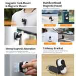 Para Insta360 GO 3 Sunnylife soporte magnético para cuello pecho cuerpo cámara collar cordón POV Vlog soporte, ZJ780 - Imagen 3