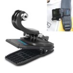 RUIGPRO - Mochila tipo J con rotación de 360 ​​grados, monturas recreativas, montaje de abrazadera con tornillo para GoPro HERO9 Black / HERO8 Black / HERO7 / 6/5, DJI Osmo Action, Xiaoyi y otras cámaras de acción