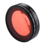Lente macro JSR 58 mm 16X + filtro de buceo rojo con tapa de lente + adaptador de anillo de filtro de lente + cuerda + paño de limpieza para carcasa de buceo GoPro HERO6/5 - Imagen 2