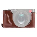 Base de media funda para cámara de cuero PU con rosca de 1/4 de pulgada para Leica D'LUX TYP 109, For Leica D901