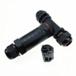 Conector de cable tipo T de 3 pines a prueba de agua XY25 IP68