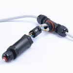 Conector de cable tipo T de 3 pines a prueba de agua XY25 IP68 - Imagen 3