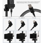 Sunnylife OP-X9208 Cable tipo C a tipo C para bolsillo DJI OSMO, longitud: 1 m - Imagen 5