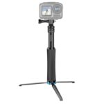 RUIGPRO Trípode de mano de una pieza Selfie Stick Monopod telescópico para DJI Osmo Action, GoPro HERO10 Black /9 Black / HERO8 Black /7/6/5/5 Session /4 Session /4/3+ /3/2/1, Xiaoyiy otras cámaras de acción, Black)