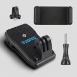 RUIGPRO Mochila con rotación de 360 grados Rec-Mounts Clip Clamp Mount + Abrazadera para teléfono para GoPro HERO9 Black / HERO8 Black /7/6/5/5 Session /4 Session /4/3+ /3/2/1, DJI Osmo Action, Xiaoyiy otras cámaras de acción, Rec-Mounts+Clamp - Imagen 3