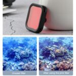 Filtro de lente de color de buceo para DJI Osmo Action 1, Pink - Imagen 3