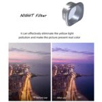 Filtro de lente de reducción de contaminación lumínica JSR NIGHT para DJI FPV, marco de aleación de aluminio - Imagen 4