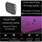 JSR KS 6 en 1 UV + CPL + ND4 + ND8 + ND16 + ND32 Filtro de lente para DJI Air 2s, marco de aluminio - Imagen 3