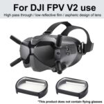 RCSTQ 2 PCS 500 Grados Myopia Gafas Lente Corrección de visión Lente Asférica para DJI FPV GOGAS V2 - Imagen 3