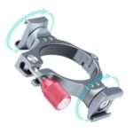 Adaptador de anillo de soporte de extensión estabilizador con base de zapatos de doble frío para DJI OM4 / OSMO Mobile 3