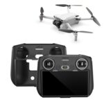 STARTRC Funda de silicona antiarañazos a prueba de golpes para control remoto DJI Mini 3 Pro, For DJI Mini 3 Pro Remote Control(Black)
