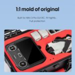 STARTRC Funda de silicona antiarañazos a prueba de golpes para control remoto DJI Mini 3 Pro, For DJI Mini 3 Pro Remote Control(Black) - Imagen 5